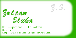 zoltan sluka business card